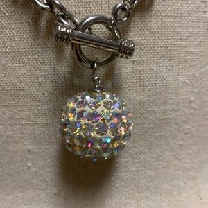 Disco Ball necklace and earrings